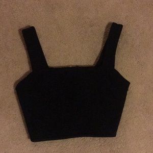 Black crop top